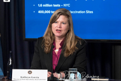 Kathryn Garcia, New York State Director of State Operations Updates New Yorkers on State's Progress Combating Covid 19 at her Offices in Manhattan on 20 Dec 2021 in New York City