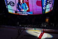 Hundreds came to see the New York Rangers play the Anaheim Ducks and NY Governor KATHY HOCHUL drop the ceremonial puck for Women’s Empowerment Night at Madison Square Garden, Manhattan, NYC. NY Rangers won 4-3 with Adam Fox scoring 55 seconds into over time. Tuesday, March 15, 2022. (C) Bianca Otero