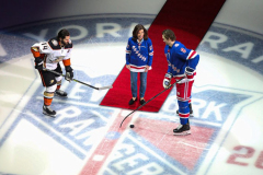 Hundreds came to see the New York Rangers play the Anaheim Ducks and NY Governor KATHY HOCHUL drop the ceremonial puck for Women’s Empowerment Night at Madison Square Garden, Manhattan, NYC. NY Rangers won 4-3 with Adam Fox scoring 55 seconds into over time. Tuesday, March 15, 2022. (C) Bianca Otero