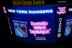 Hundreds came to see the New York Rangers play the Anaheim Ducks and NY Governor KATHY HOCHUL drop the ceremonial puck for Women’s Empowerment Night at Madison Square Garden, Manhattan, NYC. NY Rangers won 4-3 with Adam Fox scoring 55 seconds into over time. Tuesday, March 15, 2022. (C) Bianca Otero