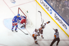 Hundreds came to see the New York Rangers play the Anaheim Ducks and NY Governor KATHY HOCHUL drop the ceremonial puck for Women’s Empowerment Night at Madison Square Garden, Manhattan, NYC. NY Rangers won 4-3 with Adam Fox scoring 55 seconds into over time. Tuesday, March 15, 2022. (C) Bianca Otero