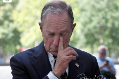 Former Mayor Michael Bloomberg visits the 9/11 Memorial