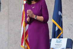 Governor Kathy Hochul at the special announcement naming Senator Benjamin as the Lieutenant Governor of New York in Harlem