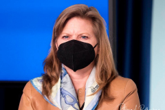 New York State Governor Kathy Hochul speaks during a Covid-19 press conference on 09 Feb 2022. Governor Hochul announced the end of the New York state indoor mask mandate, effective tomorrow February 10th. Masks will still be required at schools, nursing homes, hospitals, bus and train stations. The mask mandate for schools will be evaluated upon return from winter break.