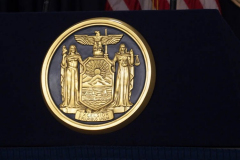 February 9, 2022  New York   Gov. Kathy Hochul  in a press conference today in her N.Y.C. office said she is lifting the state’s business mask mandate on Thursday February 10,2022 as New York emerges from a deadly wave of Omicron cases — but will still require them in schools for now.