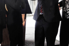 New York State Governor Kathy Hpchul and New York State Lt. Governor Brian Benjamin  at the completion of the $700 million Taystee Lab Building, an 11-story, 350,000 square feet mixed-use development located in West Harlem's Manhattanville Factory District in New York City on 01 March 2022. The former Taystee Bakery site has been repurposed and reimagined as the Taystee Lab Building, a brand-new, Class-A, LEED-certified life sciences building.