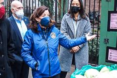 Governor Hochul Participates in Martin Luther King Day of Service Food Distribution at  the Trinity Lower East Side Lutheran Parish. New York City, NY (C) Bianca Otero