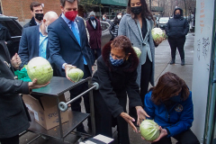 Governor Hochul Participates in Martin Luther King Day of Service Food Distribution at  the Trinity Lower East Side Lutheran Parish. New York City, NY (C) Bianca Otero