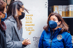 Governor Hochul Participates in Martin Luther King Day of Service Food Distribution at  the Trinity Lower East Side Lutheran Parish. New York City, NY (C) Bianca Otero