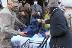 Governor Kathy Hochul thanks Volunteers and Distributes Turkeys at the Memorial Baptist Church in Harlem, New York City on 23 Nov 2021