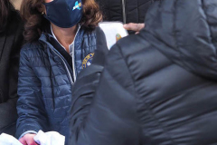 Governor Kathy Hochul thanks Volunteers and Distributes Turkeys at the Memorial Baptist Church in Harlem, New York City on 23 Nov 2021