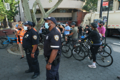 August 2  2022. Homeless sweep Chinatown, Corner of Canal and Forsyth Street.  Yunghi Kim/ Contact Press Images.