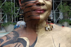 New York 8th annual Body Painting Day.cover 50 artists and models came out to showcase there talent and paint living canvasses after the painting portion of the event they all walked down 5th ave to Washington Square park to pose for photographs and then boarded a Double Decker bus to Bushwick Brooklyn to celebrate.