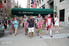 New York 8th annual Body Painting Day.cover 50 artists and models came out to showcase there talent and paint living canvasses after the painting portion of the event they all walked down 5th ave to Washington Square park to pose for photographs and then boarded a Double Decker bus to Bushwick Brooklyn to celebrate.