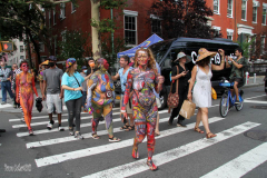 New York 8th annual Body Painting Day.cover 50 artists and models came out to showcase there talent and paint living canvasses after the painting portion of the event they all walked down 5th ave to Washington Square park to pose for photographs and then boarded a Double Decker bus to Bushwick Brooklyn to celebrate.