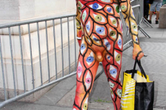 New York 8th annual Body Painting Day.cover 50 artists and models came out to showcase there talent and paint living canvasses after the painting portion of the event they all walked down 5th ave to Washington Square park to pose for photographs and then boarded a Double Decker bus to Bushwick Brooklyn to celebrate.