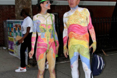 New York 8th annual Body Painting Day.cover 50 artists and models came out to showcase there talent and paint living canvasses after the painting portion of the event they all walked down 5th ave to Washington Square park to pose for photographs and then boarded a Double Decker bus to Bushwick Brooklyn to celebrate.