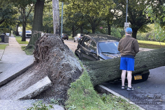 Hurricane Ida
September 02, 2021
Staten Island, NY
Photographs by Mary DiBiase Blaich 

The morning after Hurricane Ida dropped 14 inches of rain on Staten Island, residents woke up to find cars and property damaged and cars pushed and relocated in the heavy rain overnight.  These are views at 7 AM on the North Shore of the Island.