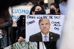 New York- Rally held in front of  New York Governor Andrew Cuomo's office in Manhattan 
for him to resign or for his impeachment due to the complaints of 8 female employees.