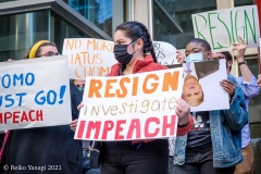 New York- Rally held in front of  New York Governor Andrew Cuomo's office in Manhattan 
for him to resign or for his impeachment due to the complaints of 8 female employees.