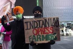 New York,  Punjab Indian Farmer protest held in Times Square. New York Punjab's are  holding a protestnin solidarity with farmers of Punjab,Haryana and other states , they are in opposition of three agricultural bills passed by the Indian government.