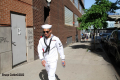 May 30 2022  NEW YORK  - Intrepid Air and Space Museum Memorial Day wreath ceremony commemorating  military personnel past and present.