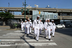 May 30 2022  NEW YORK  - Intrepid Air and Space Museum Memorial Day wreath ceremony commemorating  military personnel past and present.