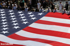 May 30 2022  NEW YORK  - Intrepid Air and Space Museum Memorial Day wreath ceremony commemorating  military personnel past and present.