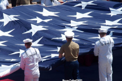 May 30 2022  NEW YORK  - Intrepid Air and Space Museum Memorial Day wreath ceremony commemorating  military personnel past and present.