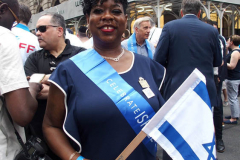 May 22, 2022  NEW YORK  After a three-year hiatus, the Celebrate Israel Parade returned,  Politicians with supporters of the State of Israel marched up  Fifth Avenue for the annual event. Bronx District Attorney Darcil Clark