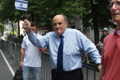 May 22, 2022  NEW YORK  After a three-year hiatus, the Celebrate Israel Parade returned,  Politicians with supporters of the State of Israel marched up  Fifth Avenue for the annual event.
 former NYC Mayor and former President Donald Trump's Lawyer Rudy Giuliani,