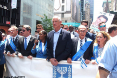 May 22, 2022  NEW YORK  After a three-year hiatus, the Celebrate Israel Parade returned,  Politicians with supporters of the State of Israel marched up  Fifth Avenue for the annual event.
