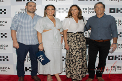 Group photo of Tim Berra and family attends “It Ain't Over" Premiere.
