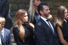 July 20, 2022  NEW YORK  Ivana Trump, the first wife of former President Donald Trump, was laid to rest in a funeral mass in New York City Wednesday.
Her children Donald Trump Jr., Eric Trump, and Ivanka Trump were in attendance for  the funeral held at St. Vincent  de Ferrer Roman Catholic Church in New York City. Former President Trump with  current wife  Melania were also present.