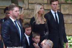 July 20, 2022  NEW YORK  Ivana Trump, the first wife of former President Donald Trump, was laid to rest in a funeral mass in New York City Wednesday.
Her children Donald Trump Jr., Eric Trump, and Ivanka Trump were in attendance for  the funeral held at St. Vincent  de Ferrer Roman Catholic Church in New York City. Former President Trump with  current wife  Melania were also present.