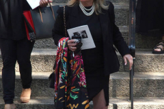 July 20, 2022  NEW YORK  Ivana Trump, the first wife of former President Donald Trump, was laid to rest in a funeral mass in New York City Wednesday.
Her children Donald Trump Jr., Eric Trump, and Ivanka Trump were in attendance for  the funeral held at St. Vincent  de Ferrer Roman Catholic Church in New York City. Former President Trump with  current wife  Melania were also present.