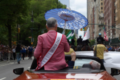 May 14, 2022  First Annual Japan Dy Parade marches down Central Park West in Manhattan, Bands,Floats and celebrities enjoy the festivities. George Takei was the Inaugural 
Grand Marshal.