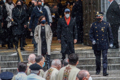 Funeral for NYPD Rookie Cop JASON RIVERA, was held at the St. Patrick’s Cathedral in Mid-Town Manhattan. 
RIVERA only 22, died in a routine domestic call in Manhattan along with another Officer, Wilbert Mora, 27. Thousands of NYPD officers attended as well as family members, friends and colleagues of now post-humously promoted, Detective JASON RIVERA. New York, NY (C) Bianca Otero
