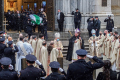 Funeral for NYPD Rookie Cop JASON RIVERA, was held at the St. Patrick’s Cathedral in Mid-Town Manhattan. 
RIVERA only 22, died in a routine domestic call in Manhattan along with another Officer, Wilbert Mora, 27. Thousands of NYPD officers attended as well as family members, friends and colleagues of now post-humously promoted, Detective JASON RIVERA. New York, NY (C) Bianca Otero