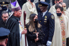 Funeral for NYPD Rookie Cop JASON RIVERA, was held at the St. Patrick’s Cathedral in Mid-Town Manhattan. 
RIVERA only 22, died in a routine domestic call in Manhattan along with another Officer, Wilbert Mora, 27. Thousands of NYPD officers attended as well as family members, friends and colleagues of now post-humously promoted, Detective JASON RIVERA. New York, NY (C) Bianca Otero