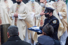 Funeral for NYPD Rookie Cop JASON RIVERA, was held at the St. Patrick’s Cathedral in Mid-Town Manhattan. 
RIVERA only 22, died in a routine domestic call in Manhattan along with another Officer, Wilbert Mora, 27. Thousands of NYPD officers attended as well as family members, friends and colleagues of now post-humously promoted, Detective JASON RIVERA. New York, NY (C) Bianca Otero