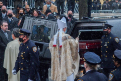 Funeral for NYPD Rookie Cop JASON RIVERA, was held at the St. Patrick’s Cathedral in Mid-Town Manhattan. 
RIVERA only 22, died in a routine domestic call in Manhattan along with another Officer, Wilbert Mora, 27. Thousands of NYPD officers attended as well as family members, friends and colleagues of now post-humously promoted, Detective JASON RIVERA. New York, NY (C) Bianca Otero