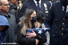 January28, 2022  NEW YORK
Funeral for slain New York City Police Officer 
Jason Rivera. Officer Jason Rivera, who was fatally shot while responding to a 911 call one week ago, was remembered at St. Patrick’s Cathedral as a sea of officers gathered outside to salute him thousands of police officers from New York to California gathered outside, the funeral service.