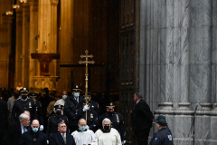 NYPD Officals carry the cross