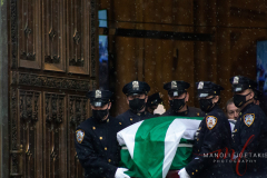Funeral for Police Officer Jason Rivera that was held at St. Patrick’s Cathedral, New York City on 28 Jan 2022.