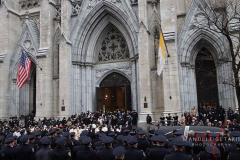 Funeral for Police Officer Jason Rivera that was held at St. Patrick’s Cathedral, New York City on 28 Jan 2022.