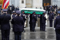 Jason Rivera, coffin, mourners