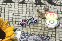 Geoffrey Owen from The Cosby Show at the Memorial for John Lennon on what would have been his 81st birthday on Oct. 9
Photo By Diane Cohen