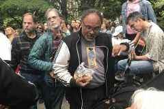 Geoffrey Owen from The Cosby Show at the Memorial for John Lennon on what would have been his 81st birthday on Oct. 9
Photo by Diane Cohen