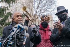 Press conference at City Hall Park for the Keyon Harrold Jr incident which took place at the Arlo Hotel in Soho, Manhattan. 
In attendance was the Harrold family, Rev Al Sharpton and family lawyer Ben Crump.